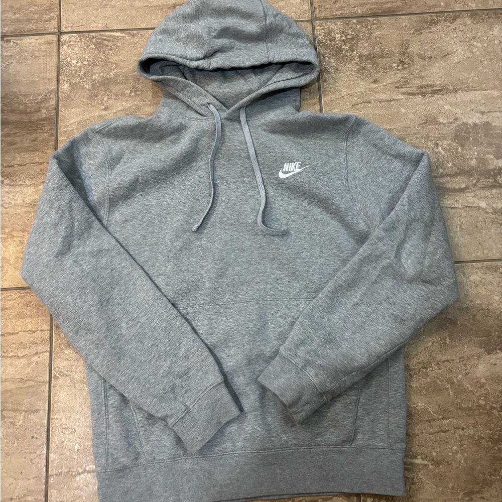 Grey Nike hoodie sweatshirt